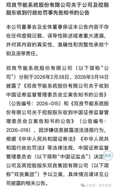  微信公众号推文引股价异动；双良节能及控股股东遭监管重罚；信息披露规范再受关注。 股票财经 微信公众号推文引股价异动；双良节能及控股股东遭监管重罚；信息披露规范再受关注。 股票财经 微信公众号推文引股价异动；双良节能及控股股东遭监管重罚；信息披露规范再受关注。 股票财经