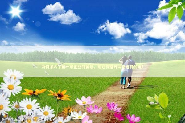 为何深入了解一家企业的背景，能让你避开网络选择的坑？ IT技术